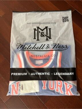 Mitchell & Ness Blue, Red & White New York Jersey (Packaged)